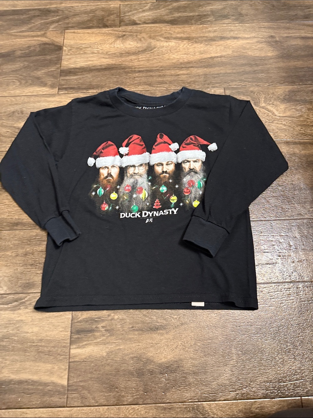 Duck Dynasty Kids Black Holiday Graphic Long-Sleeve Tee